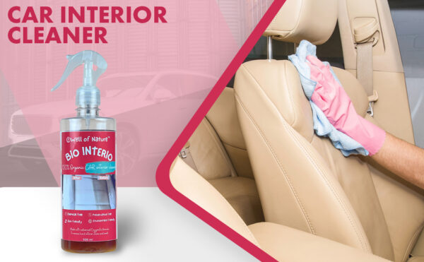 Well of Nature Bio Car Interior Cleaner – Plant-Based, Chemical-Free Formula with Advanced Bio-Enzymatic Technology for Effective Stain Removal.